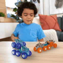 Hot Wheels Monster Trucks Power Smashers: Mega-Wrex y Tiger Shark