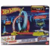 Hot Wheels Neon Speeders Pista de acrobacias láser Conjunto de pista con 1 coche Hot Wheels y una