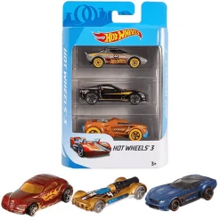 Hot Wheels Pack de 3 Coches de Juguete Modelos Surtidos 3 años