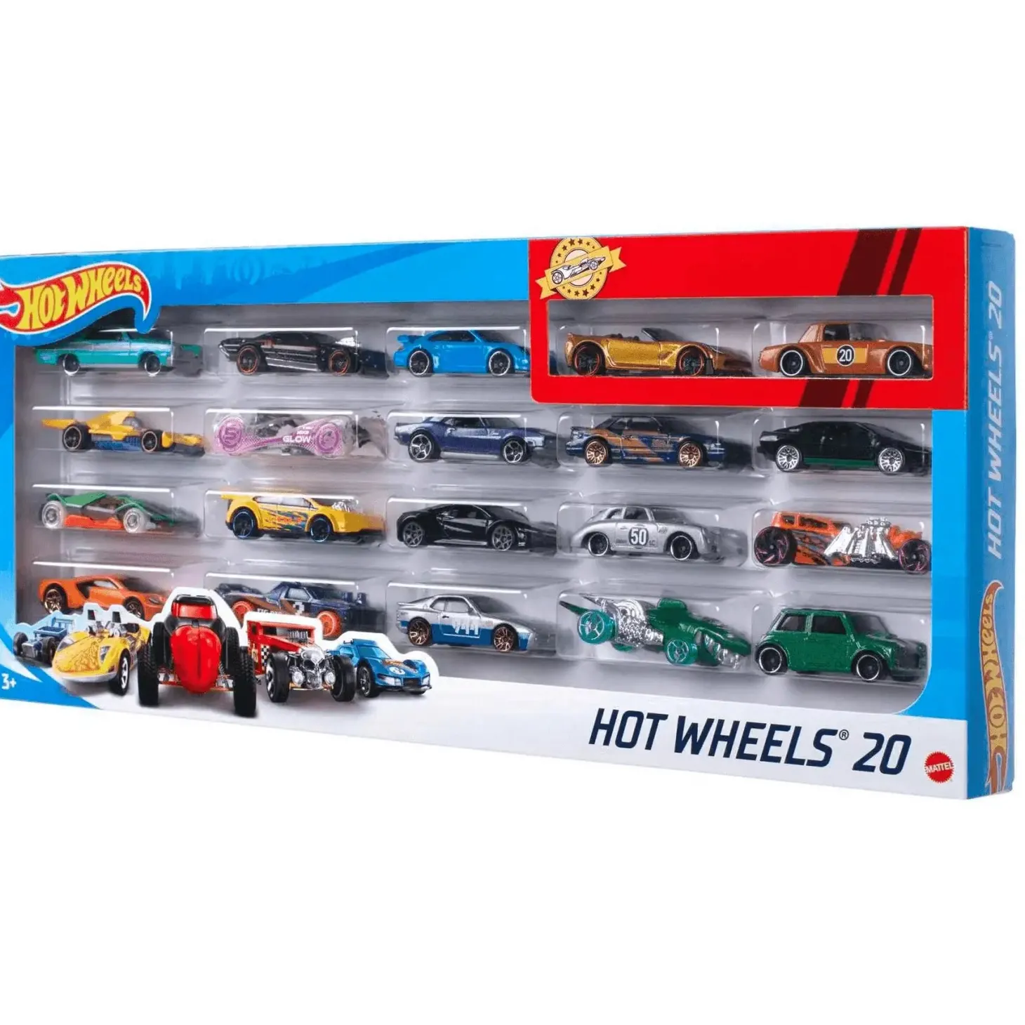 Hot Wheels Surtido Pack 20 coches básicos - Juguete de Hot Wheels
