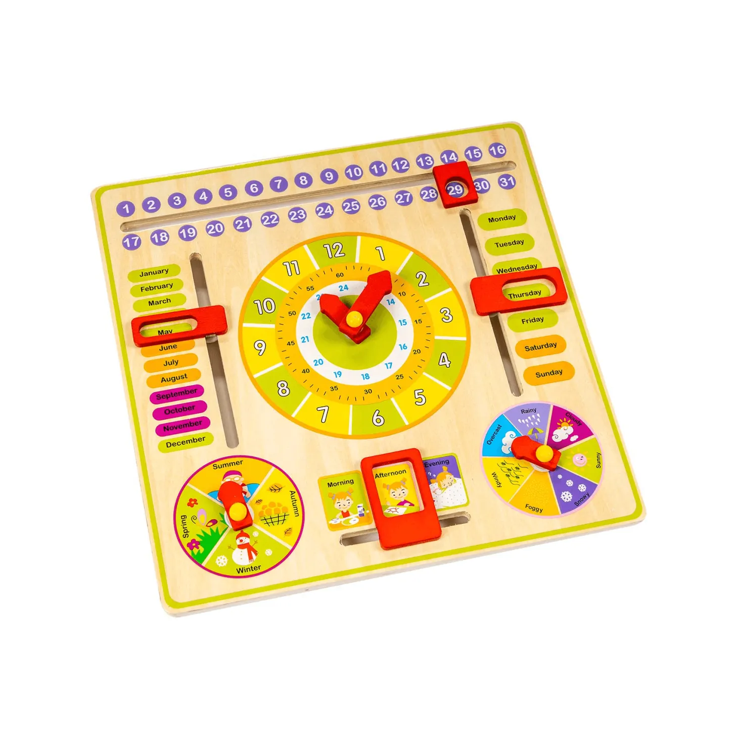 Infant Planet Calendario Actividades Madera