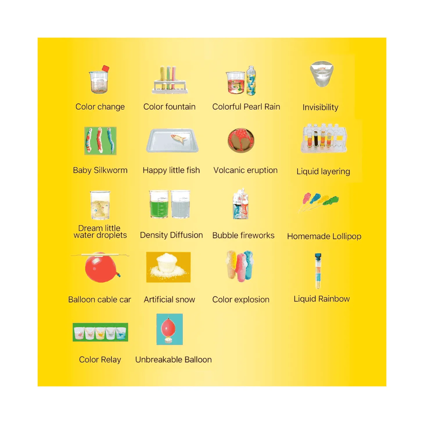 Juego de Ciencia para Niños 14 Experimentos Educativos