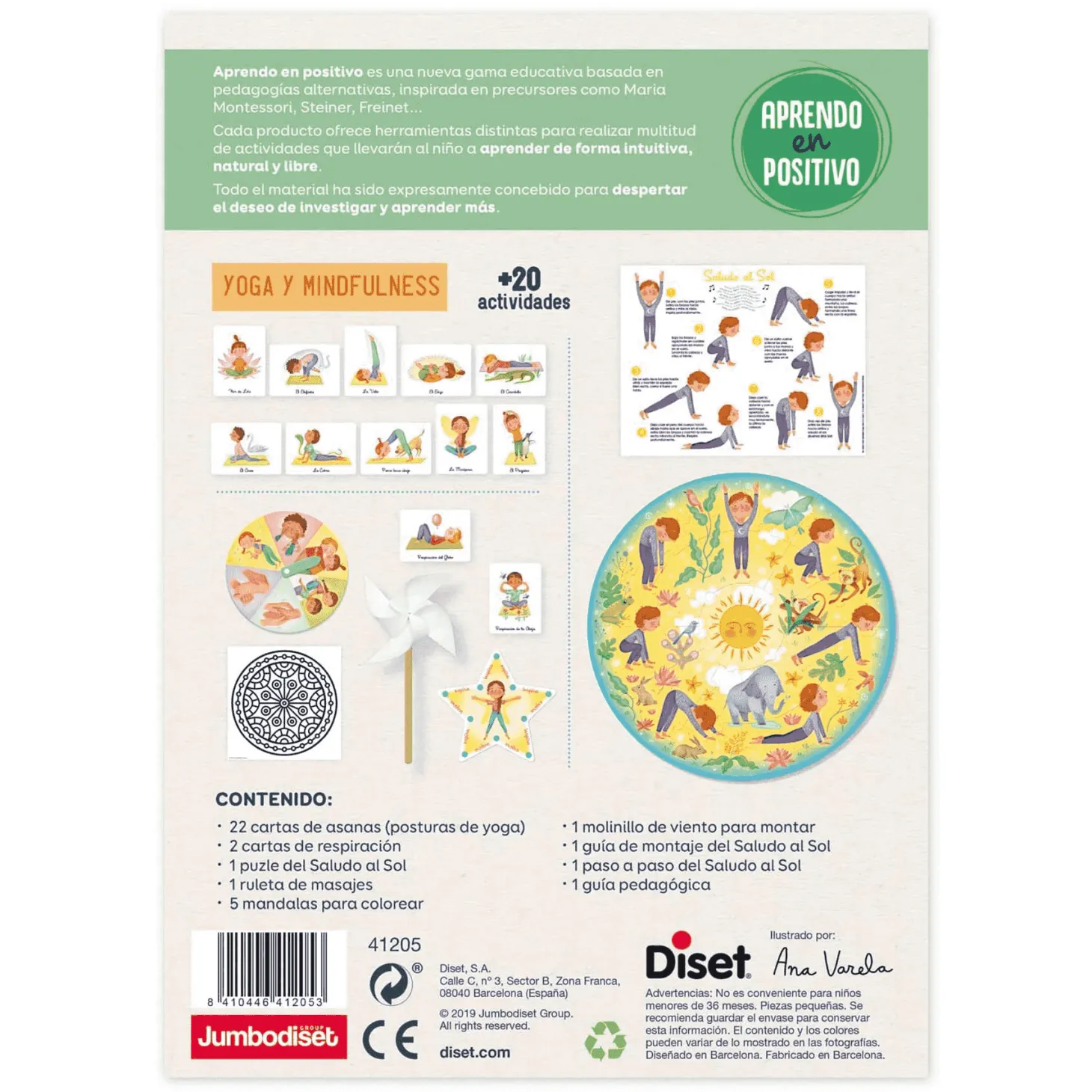 Juego Aprendo en Positivo Yoga y Calma