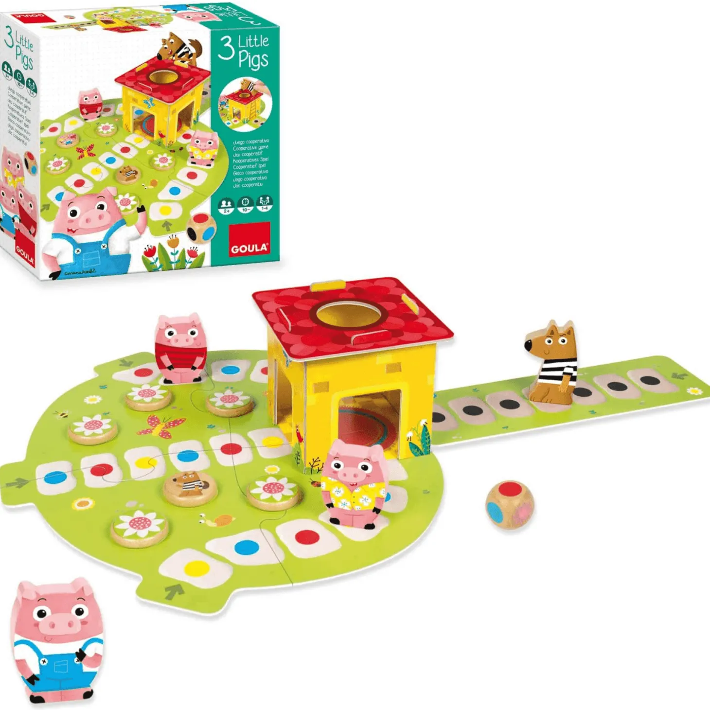 Juego de Mesa Los 3 Cerditos | Juguetes de Madera