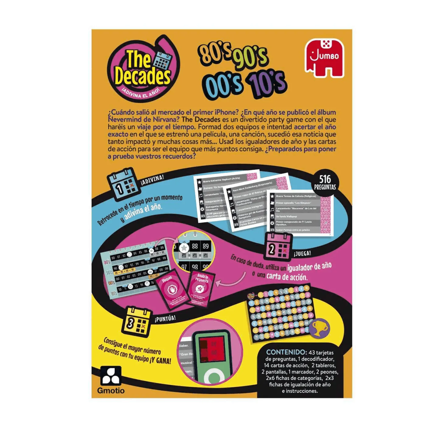 Juego de Mesa The decades