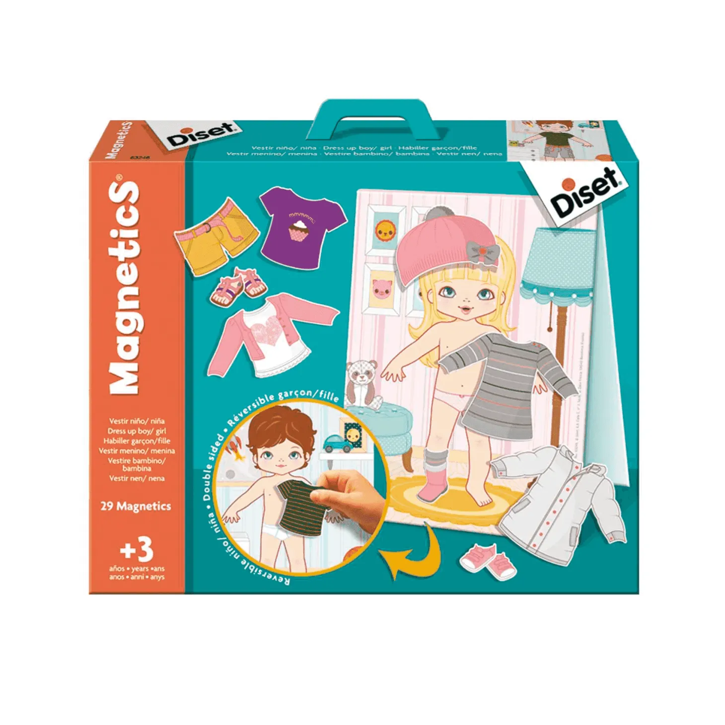 Juego Magnetics Vestidos Niño Niña