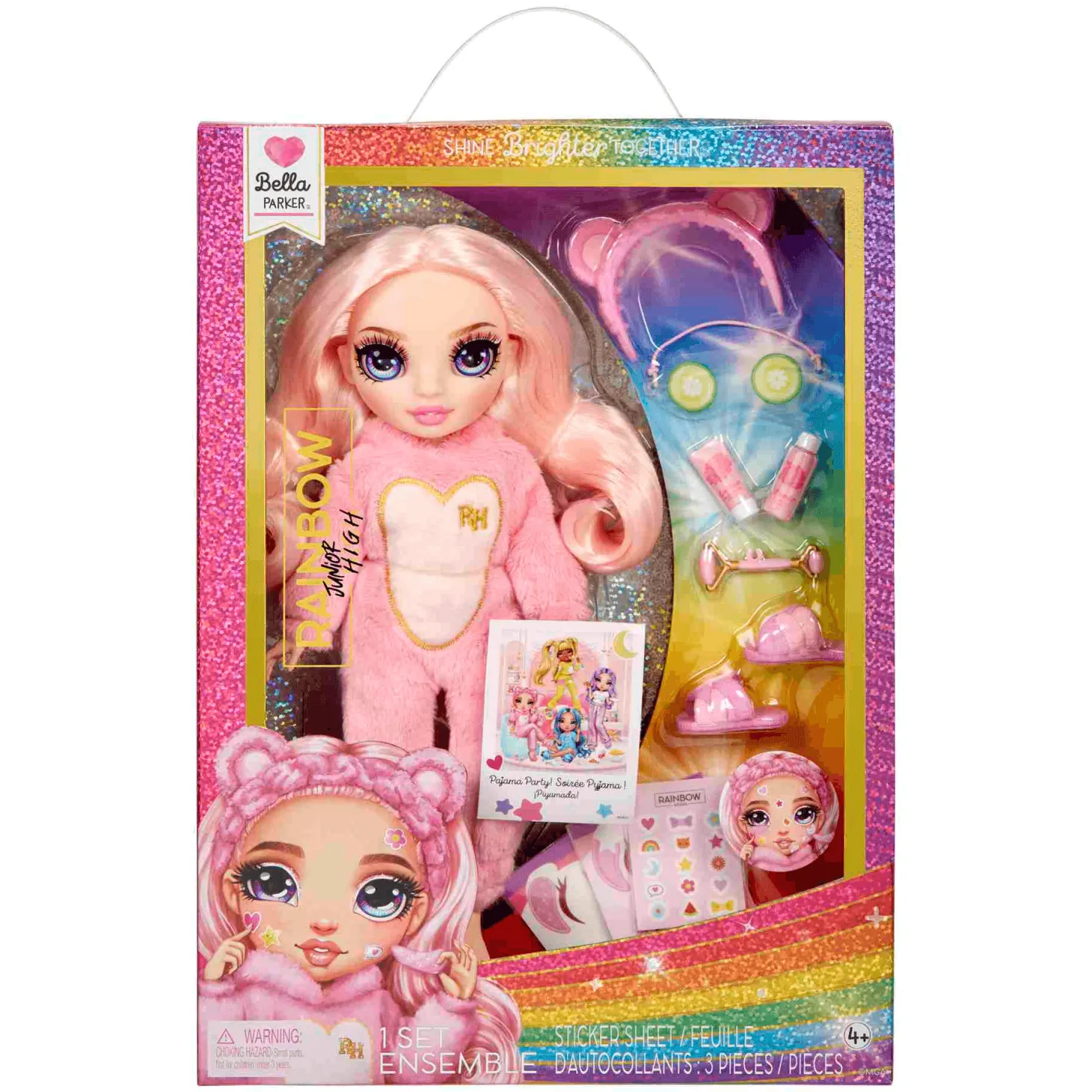 Junior High Muñeca Fiesta De Pijamas Bella Pink