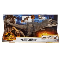 Jurassic World T-Rex golpea y devora Dinosaurio de juguete 4 años