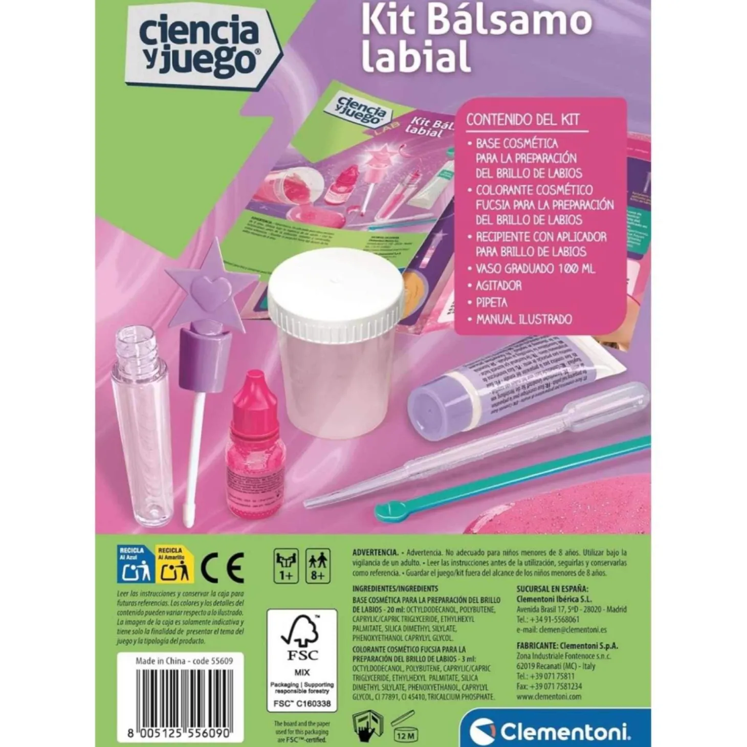 Kit Bálsamo Labial Clementoni | Crea Cosmética Natural en Casa