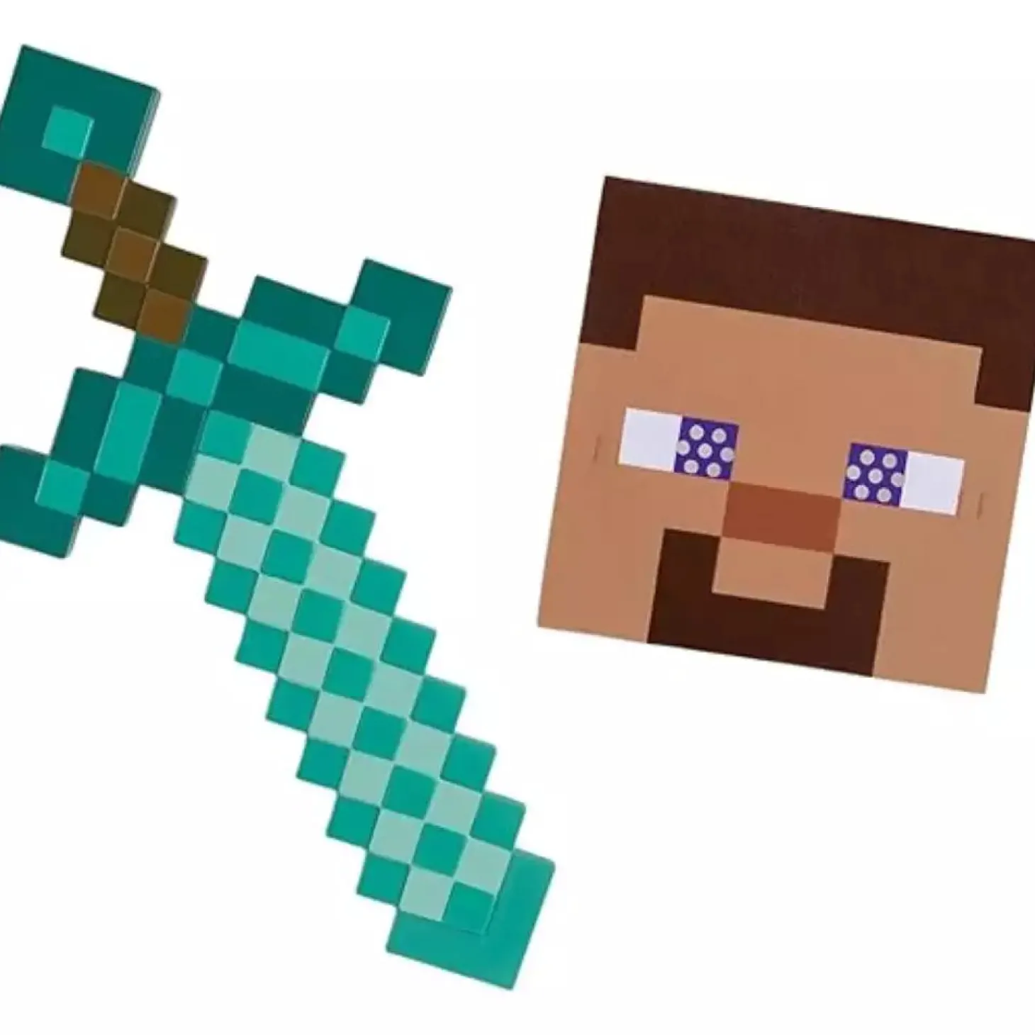 Kit Espada y Máscara Minecraft Jakks Pacific