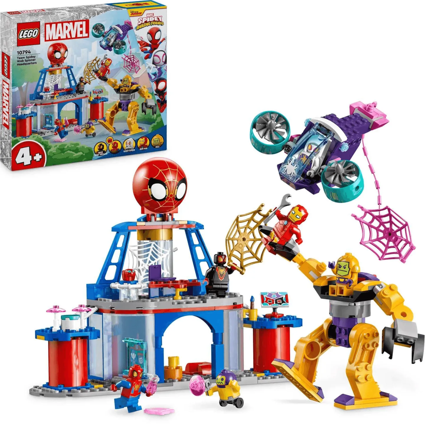 LEGO 4+ Cuartel General Arácnido del Equipo Spidey 10794