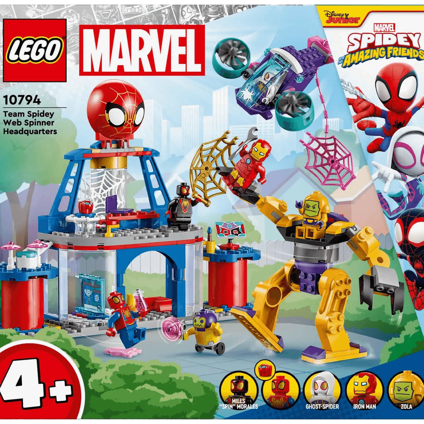 LEGO 4+ Cuartel General Arácnido del Equipo Spidey 10794