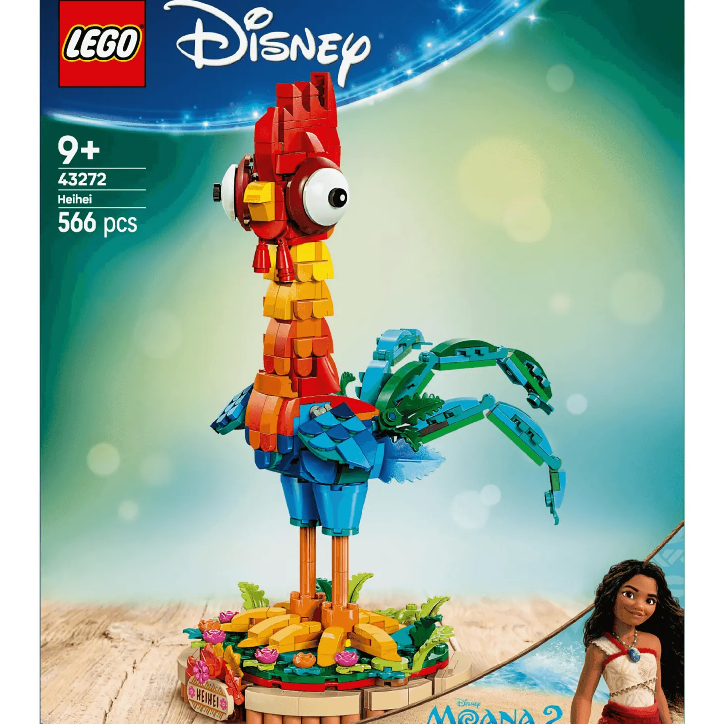 LEGO | Disney Vaiana 2 Heihei Maqueta de Animal 43272