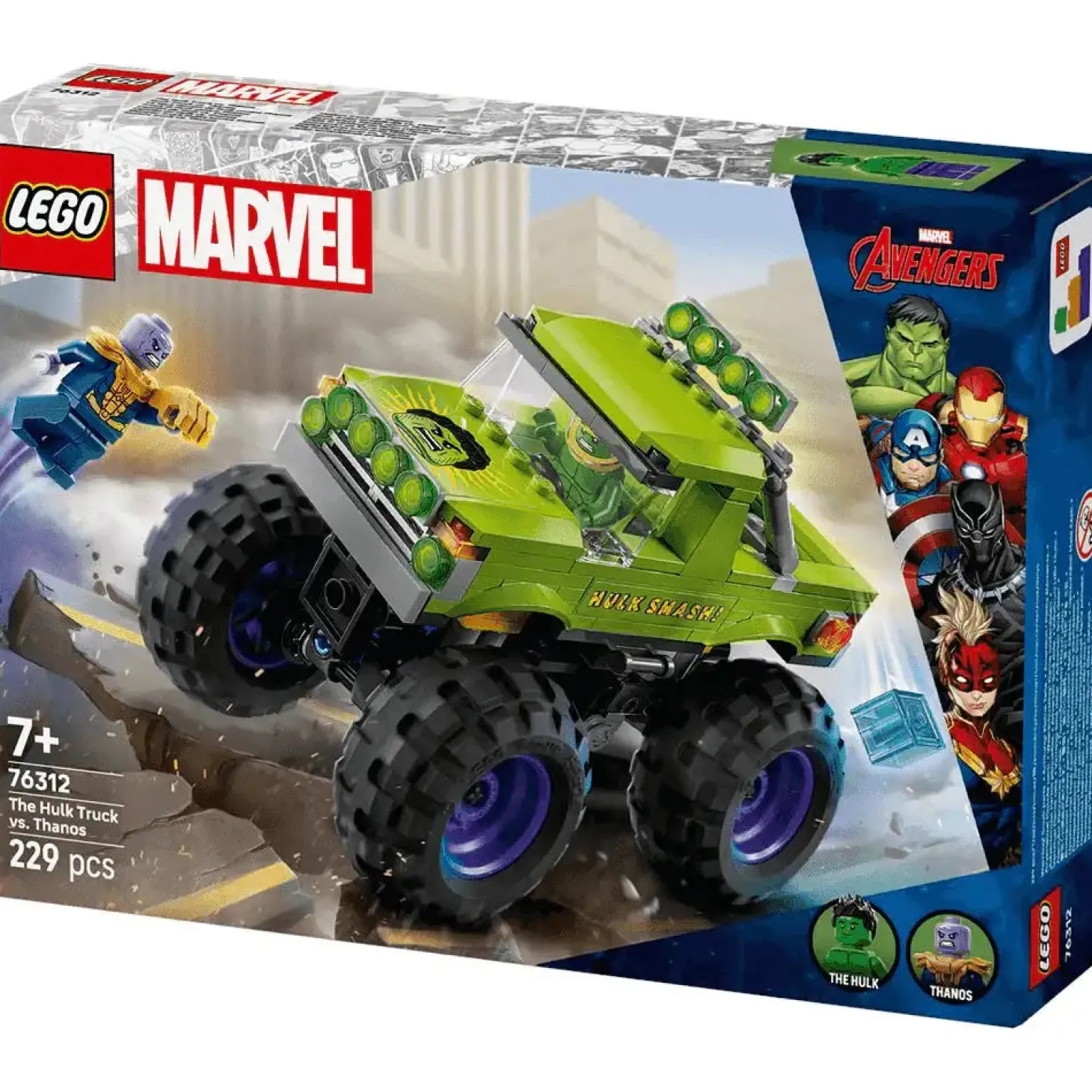 LEGO | Marvel Camión de Hulk vs. Thanos Vehículo 76312