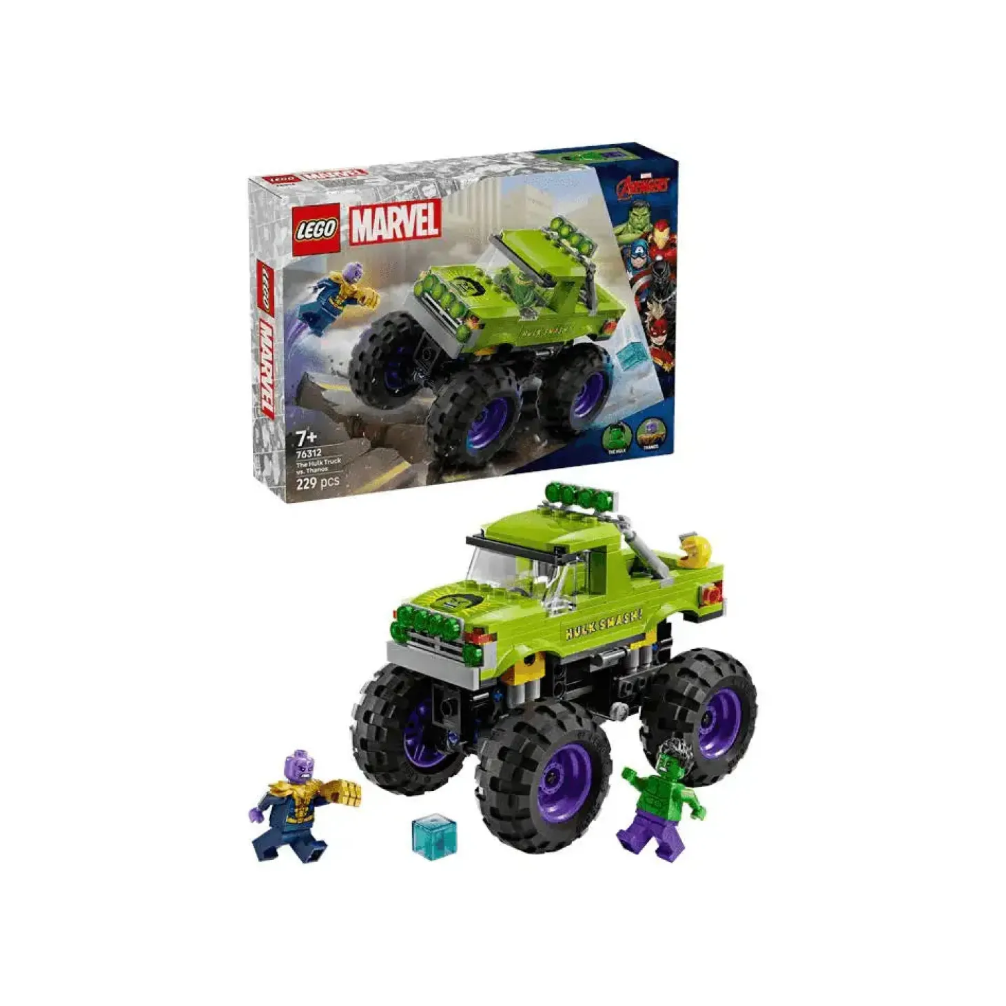 LEGO | Marvel Camión de Hulk vs. Thanos Vehículo 76312