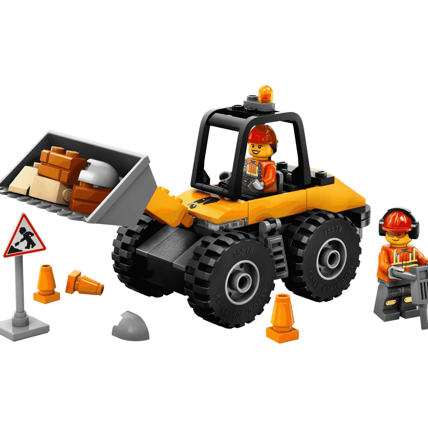 LEGO City Cargadora con Ruedas Amarilla Set, vehículo 60450