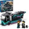 LEGO City Coche de Carreras y Camión de Transporte Juguete de construcción 60406