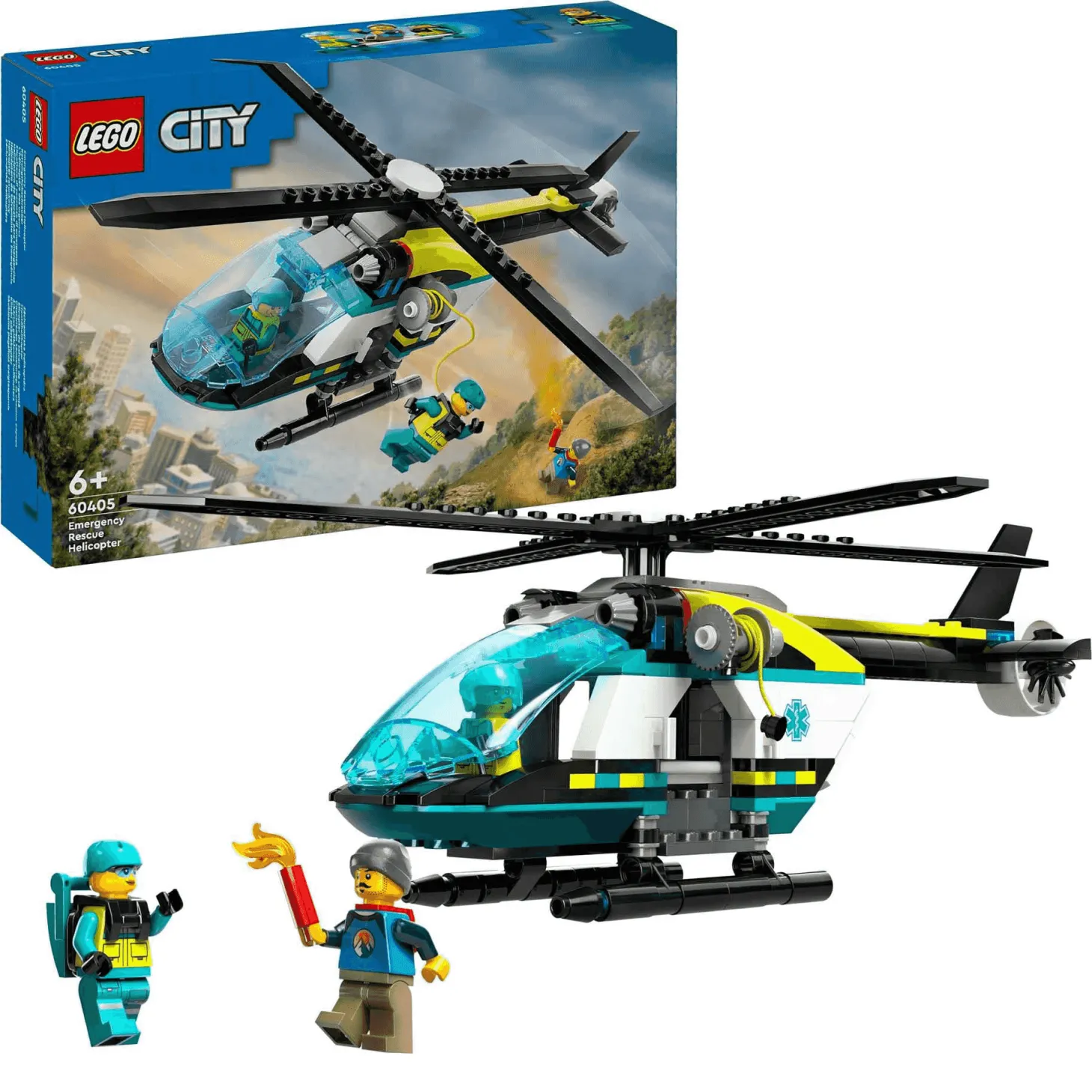 LEGO City Helicóptero de Rescate para Emergencias Kit de construcción 60405