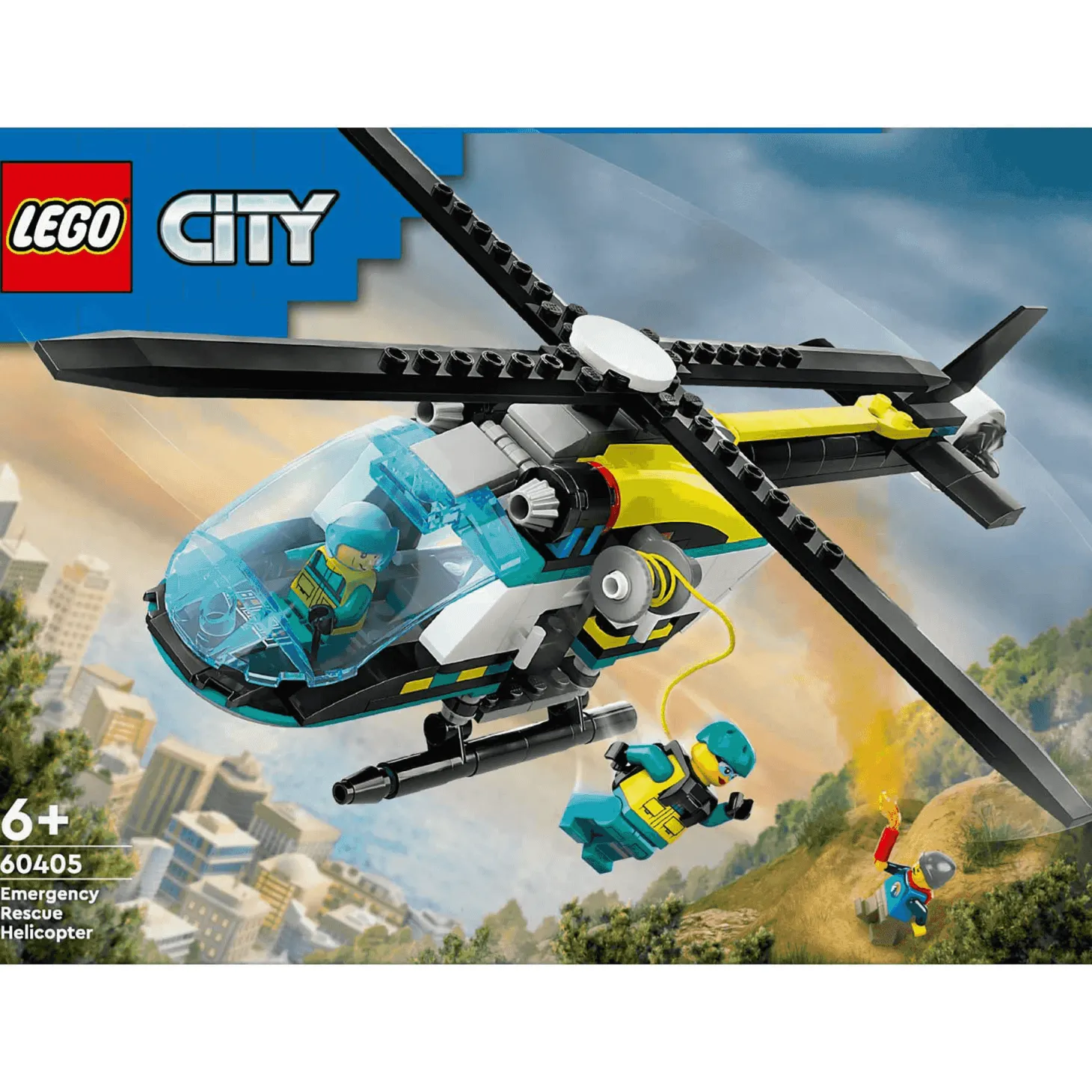 LEGO City Helicóptero de Rescate para Emergencias Kit de construcción 60405