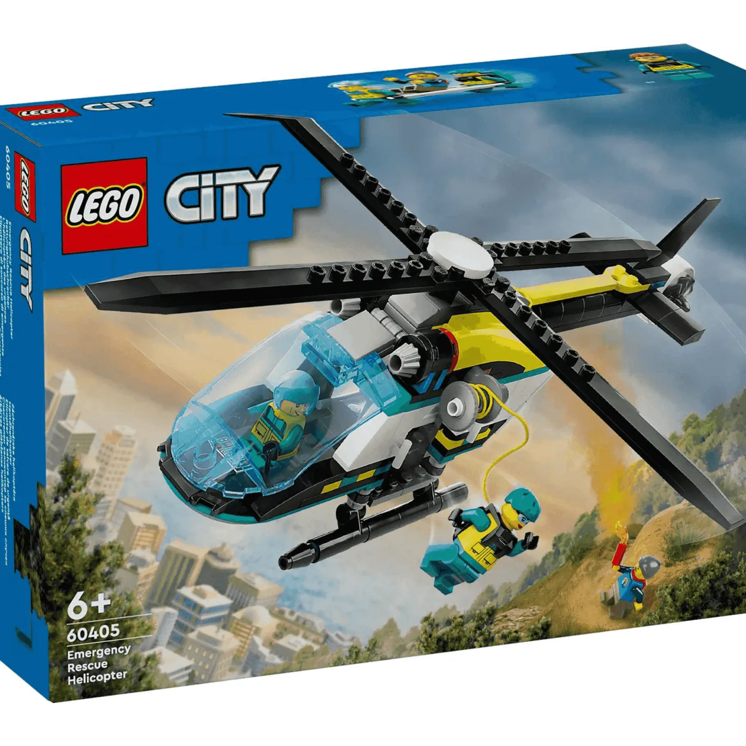 LEGO City Helicóptero de Rescate para Emergencias Kit de construcción 60405
