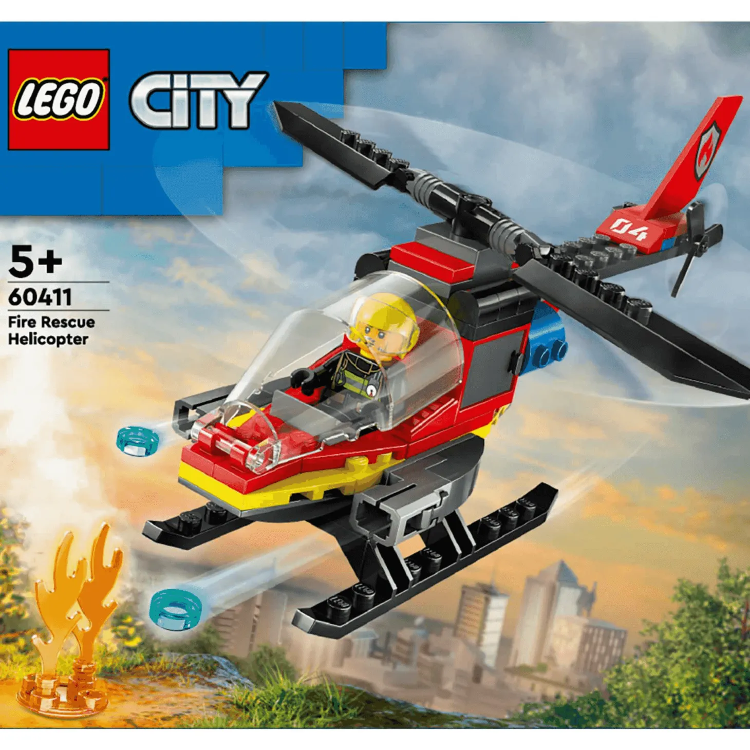 LEGO City Helicóptero de Rescate de Bomberos Set de construcción 60411