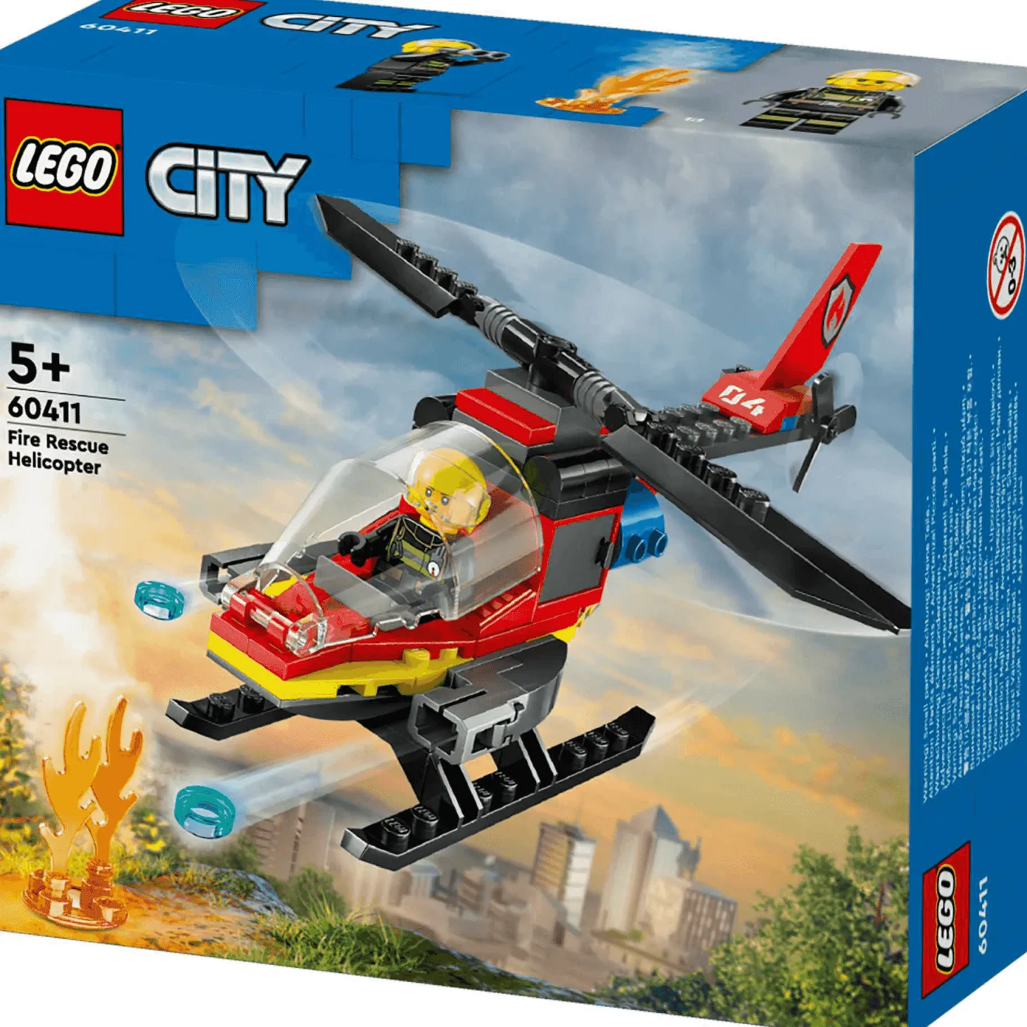 LEGO City Helicóptero de Rescate de Bomberos Set de construcción 60411