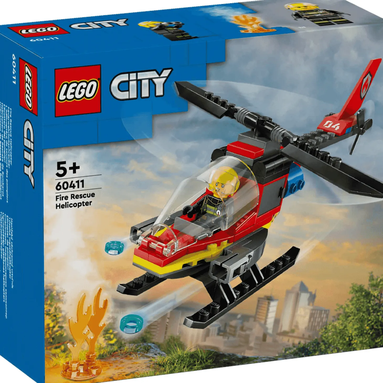 LEGO City Helicóptero de Rescate de Bomberos Set de construcción 60411