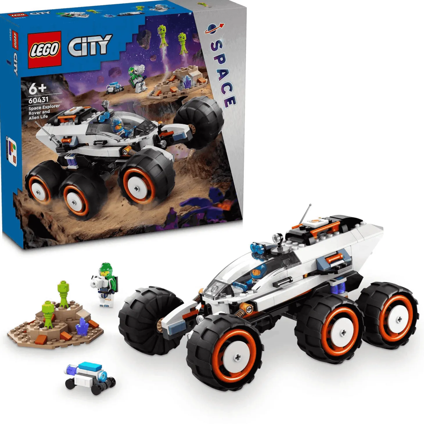 LEGO City Róver Explorador Espacial y Vida Extraterrestre 60431