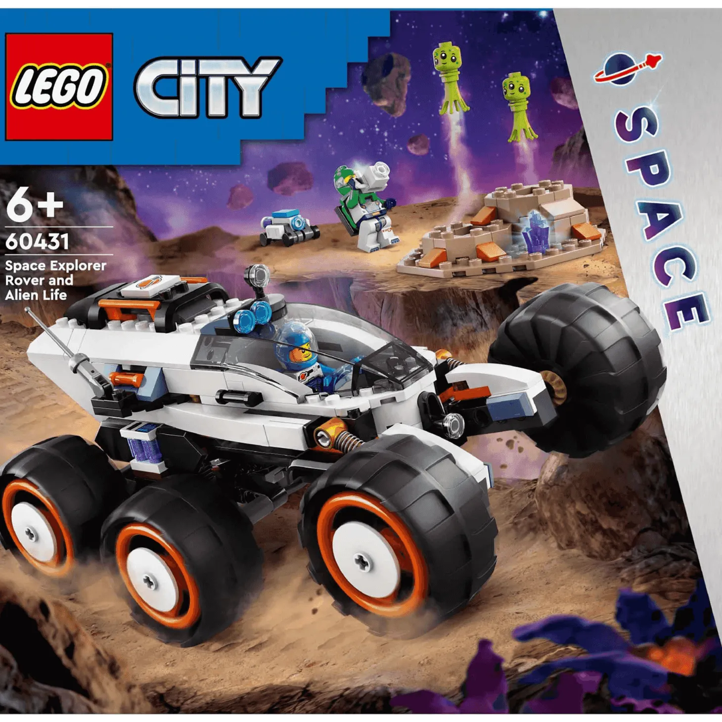LEGO City Róver Explorador Espacial y Vida Extraterrestre 60431