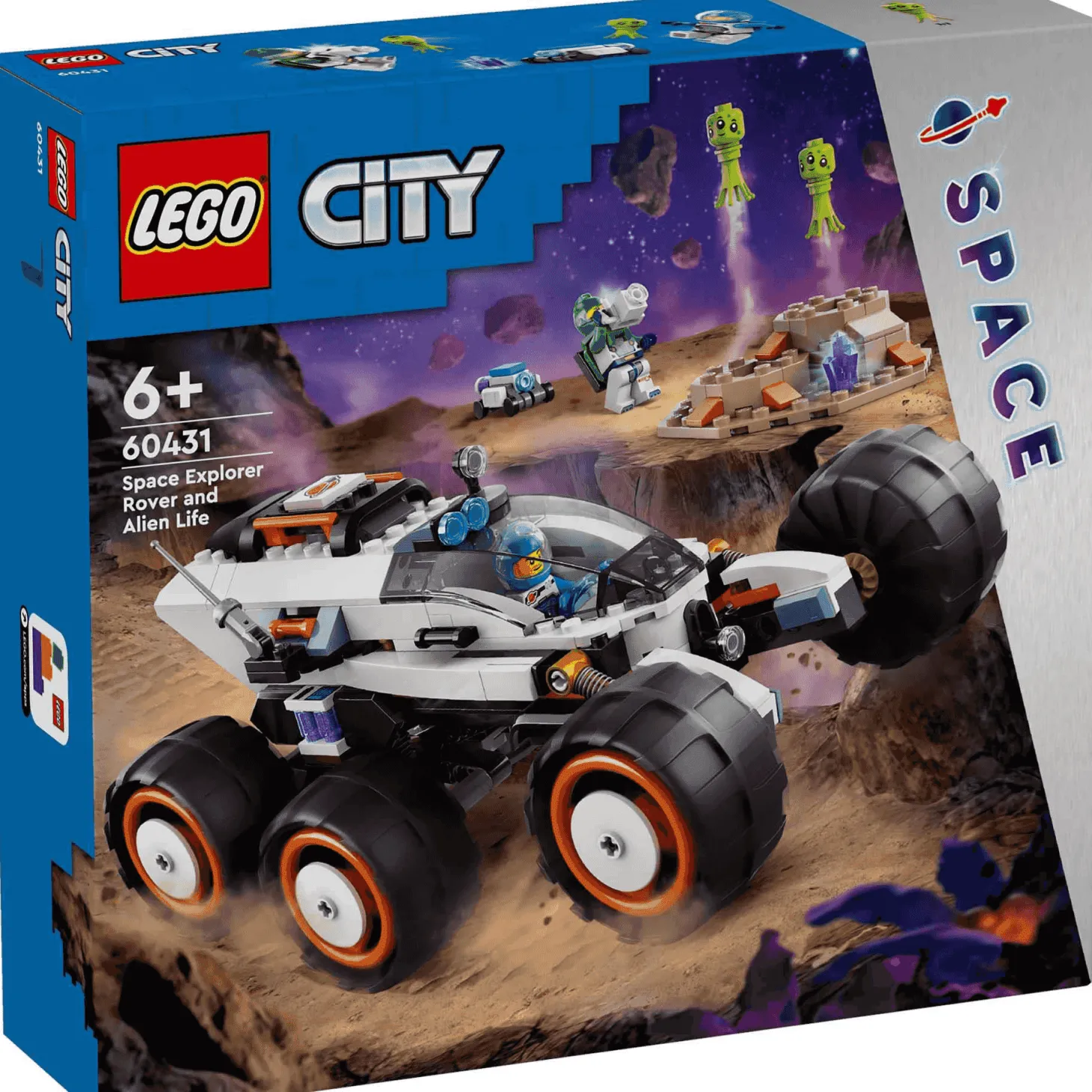 LEGO City Róver Explorador Espacial y Vida Extraterrestre 60431