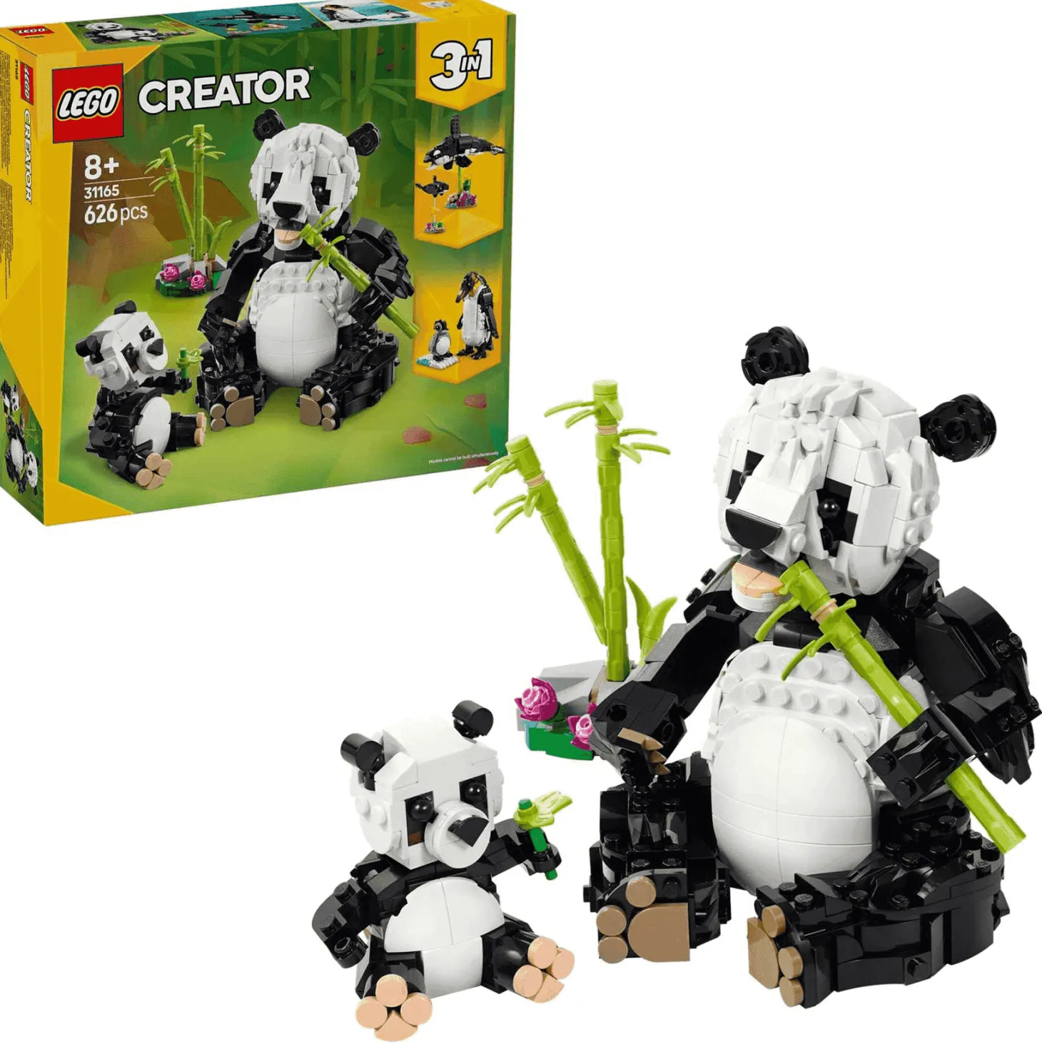 LEGO Creator 3en1 Fauna Salvaje: Familia de Pandas 31165