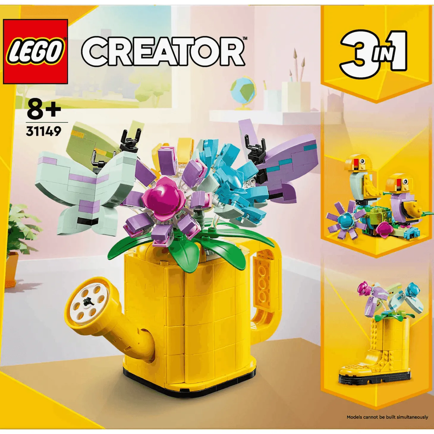 LEGO Creator Flores en Regadera Juguete 3en1 31149