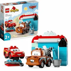 LEGO Diversión en el Autolavado con Rayo McQueen y Mate