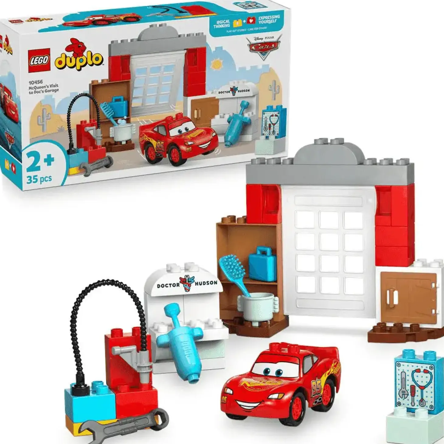 LEGO DUPLO | Cars de Disney y Pixar Visita de McQueen al Taller de Doc 10456