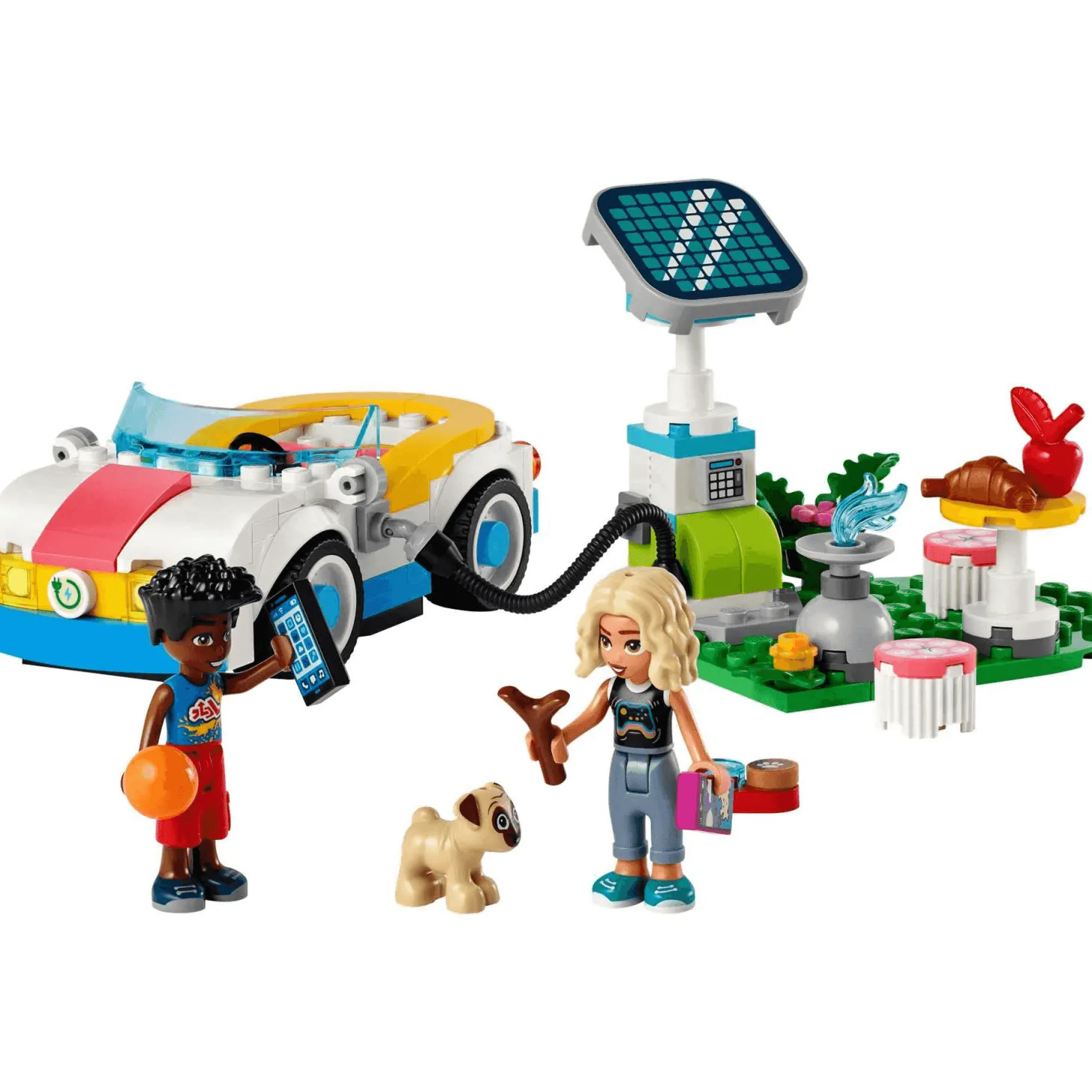 LEGO Friends Coche Eléctrico y Cargador Juguete 42609