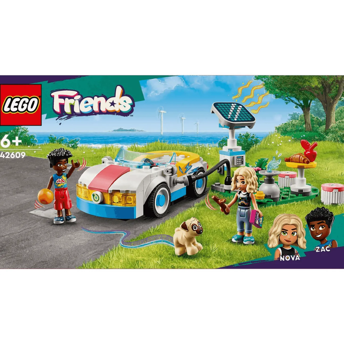 LEGO Friends Coche Eléctrico y Cargador Juguete 42609