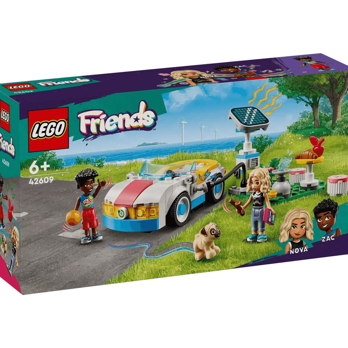 LEGO Friends Coche Eléctrico y Cargador Juguete 42609