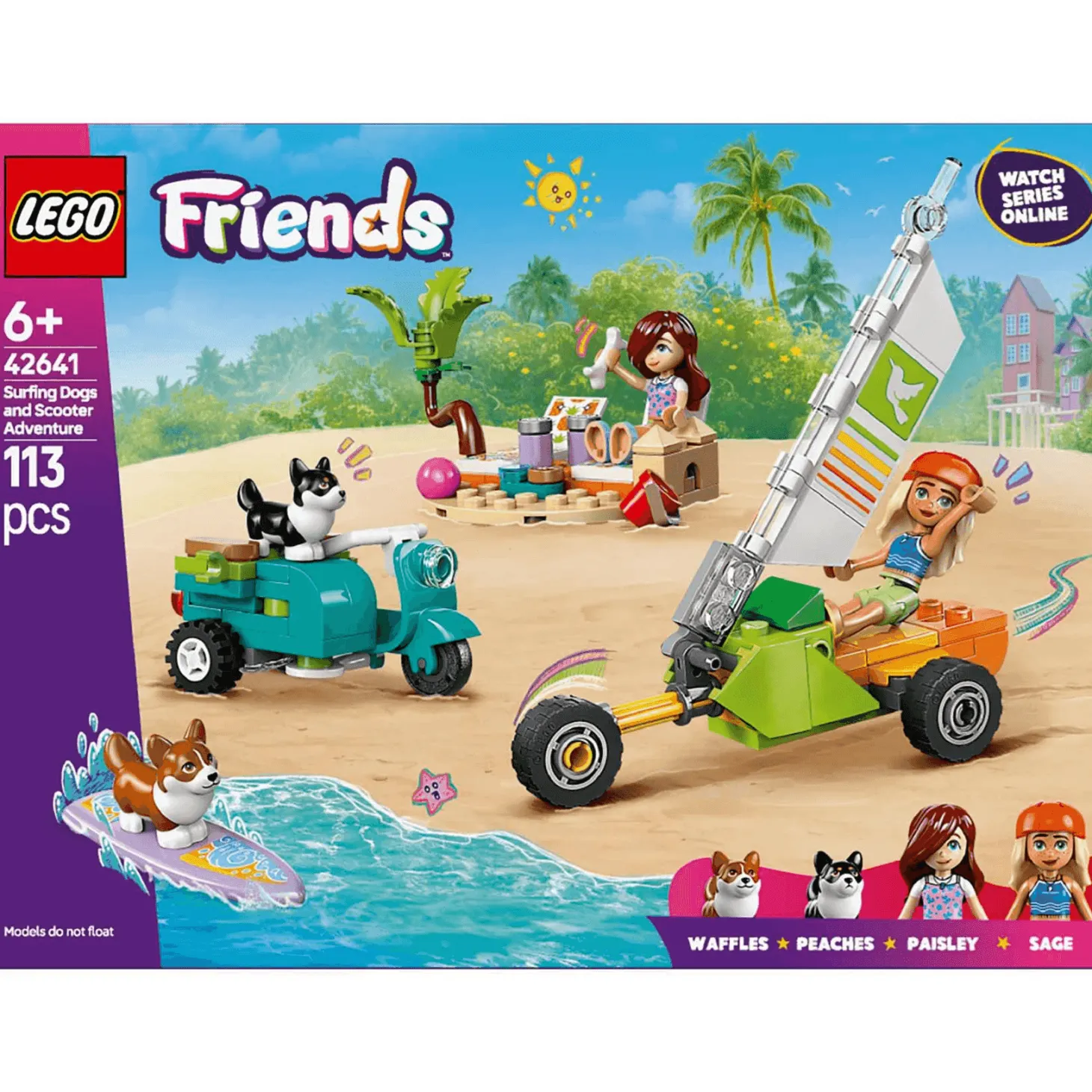 LEGO Friends Mascotas Surferas y Aventura sobre Ruedas 42641
