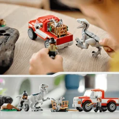 LEGO Jurassic World Captura de los Velocirraptores Blue y Beta 76946