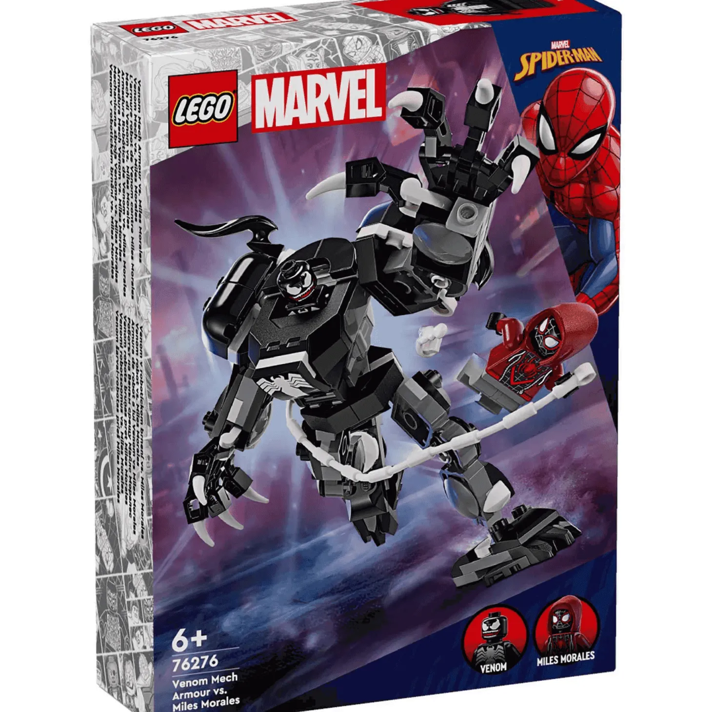 LEGO Marvel Armadura Robótica de Venom vs. Miles Morales 76276