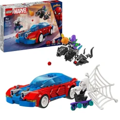 LEGO Marvel Coche de Carreras de Spider-Man y Duende Verde Venomizado 76279
