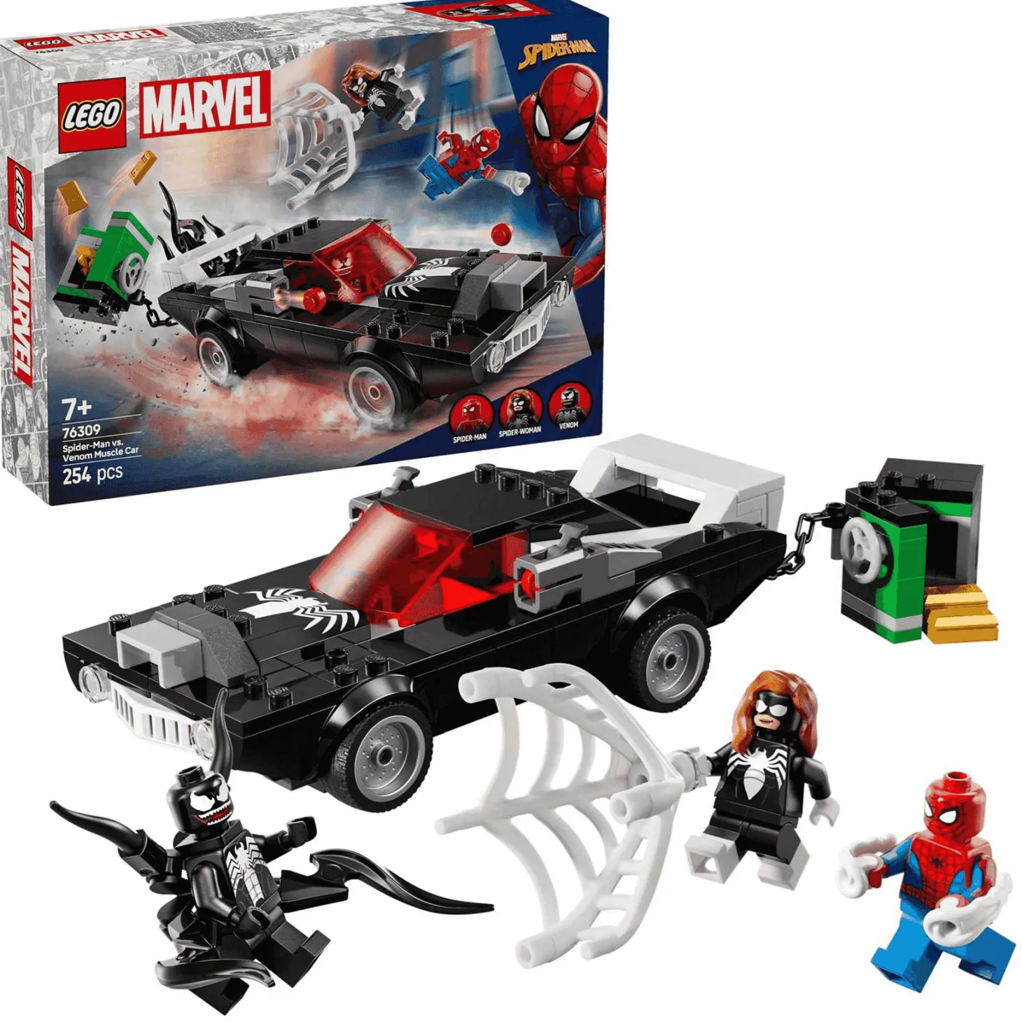 LEGO Marvel Spider-Man vs. Coche Brutal de Venom 76309
