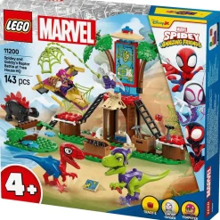 LEGO Marvel Spidey y su Superequipo Spidey y Gobby: Batalla de Raptores en la Base de la Casa del Ár