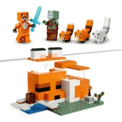 LEGO Minecraft 21178 El Refugio-Zorro (193 piezas)