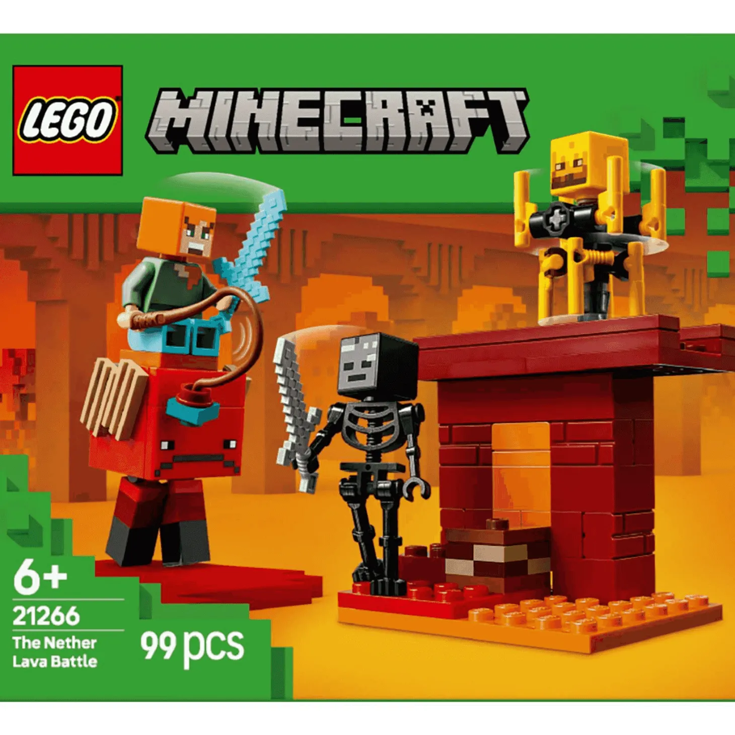 LEGO Minecraft La Batalla de Lava del Inframundo 21266