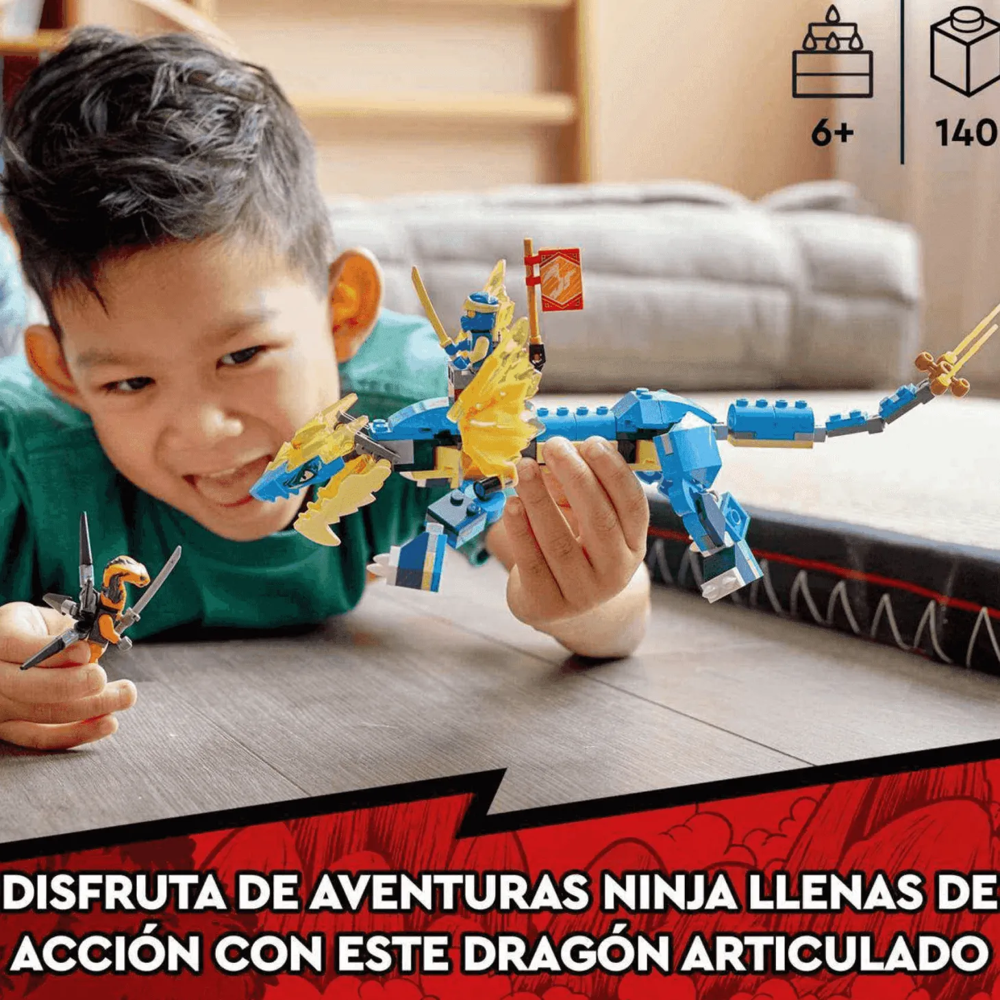 LEGO NINJAGO 71760 Dragón del Trueno EVO de Jay
