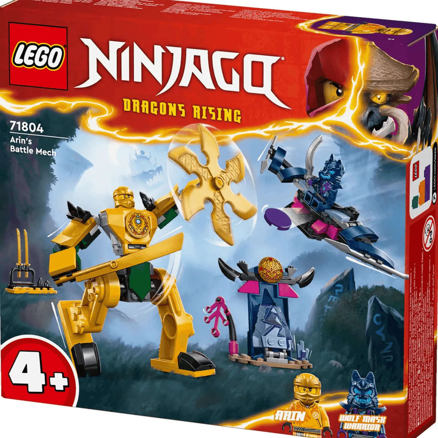 LEGO NINJAGO Meca de Combate de Arin Set de juguetes ninja 71804