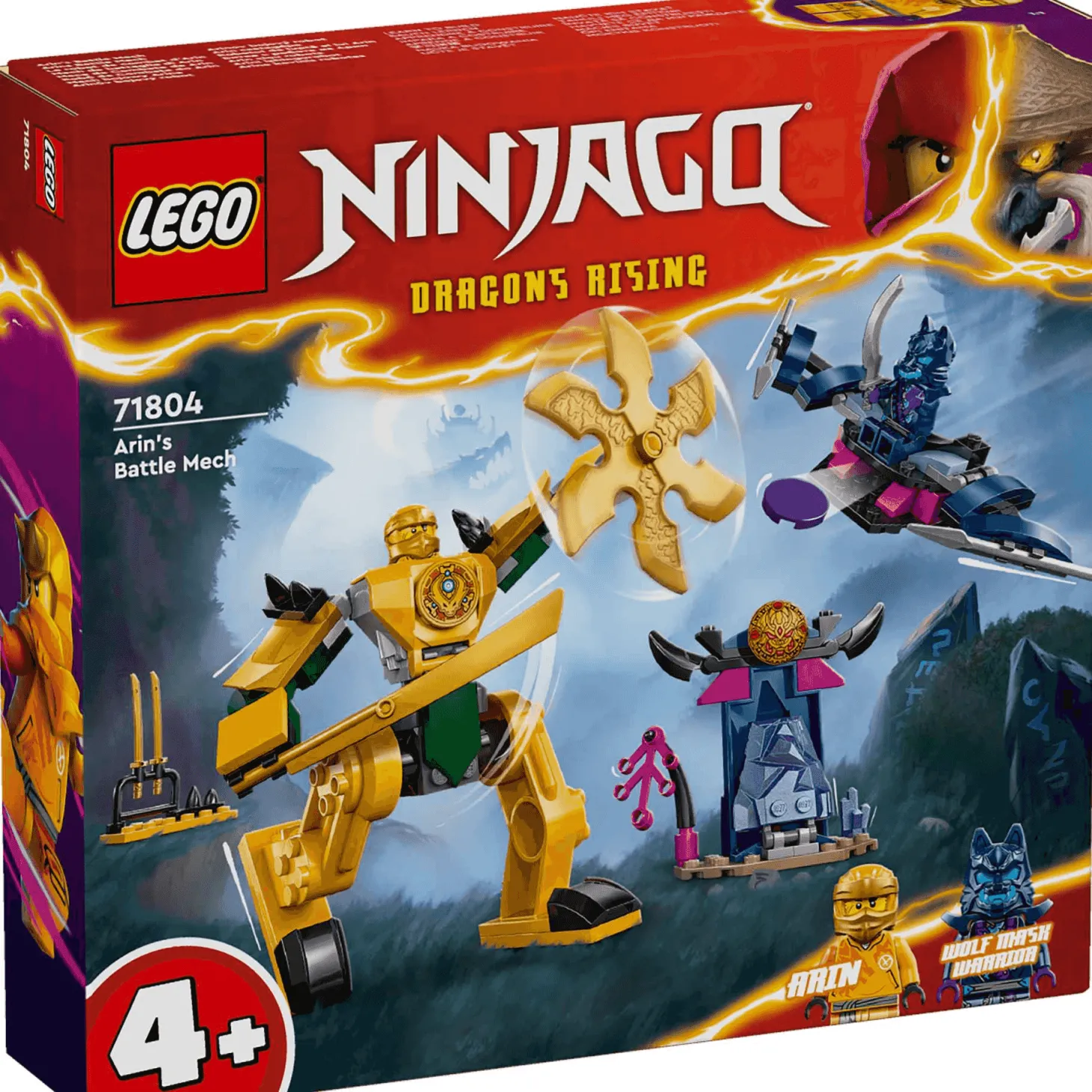 LEGO NINJAGO Meca de Combate de Arin Set de juguetes ninja 71804