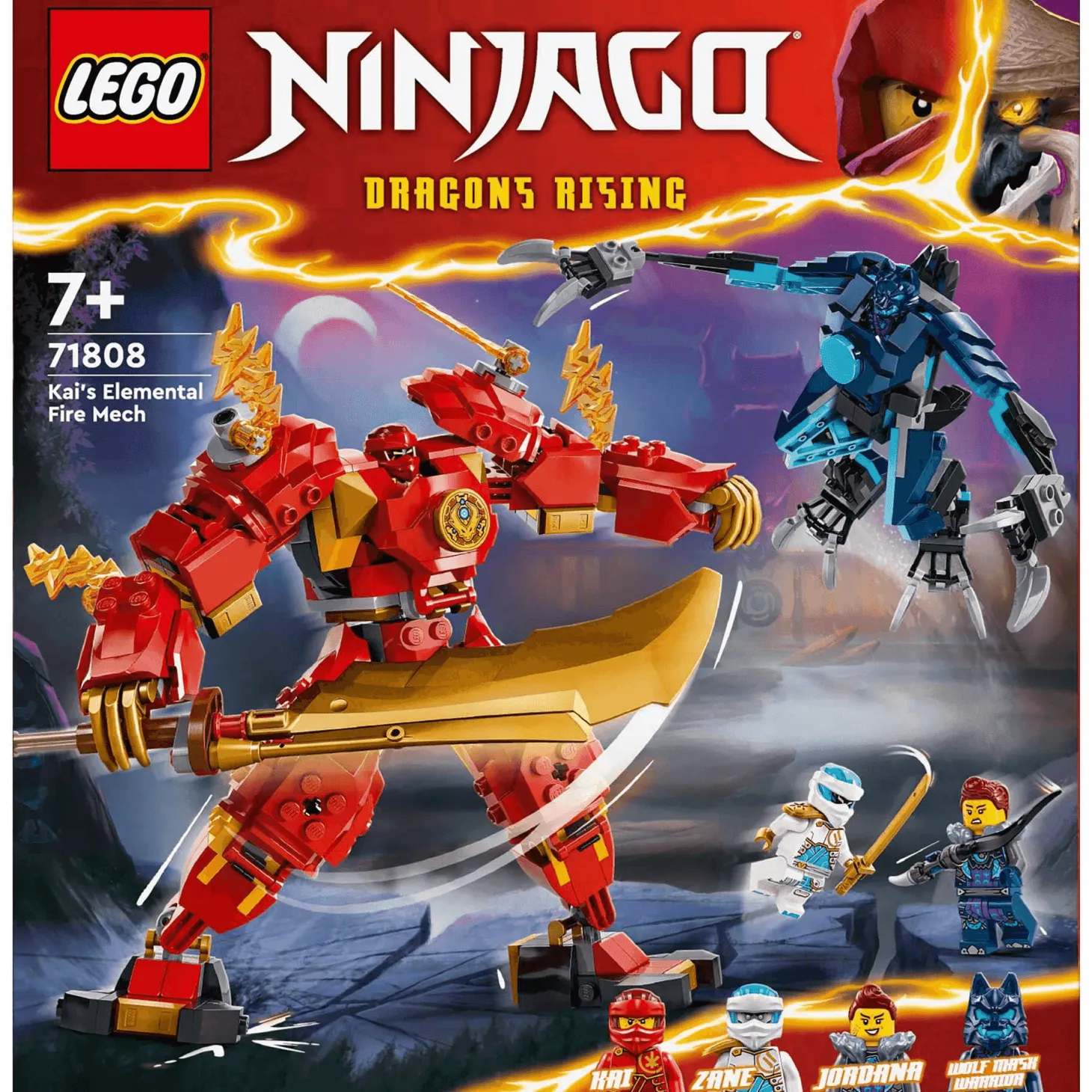 LEGO NINJAGO Meca Elemental del Fuego de Kai Juguete 71808