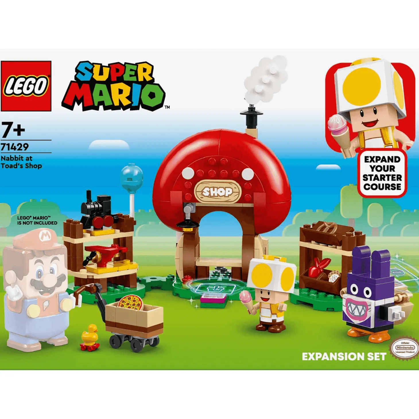 LEGO Super Mario™ Set de Expansión: Caco Gazapo en la tienda de Toad